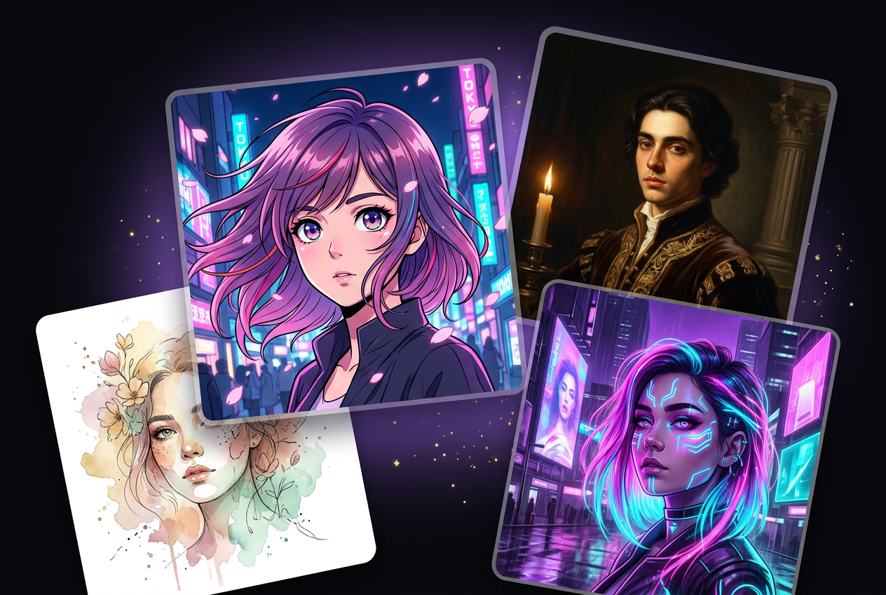 FlexShot — viral AI art templates